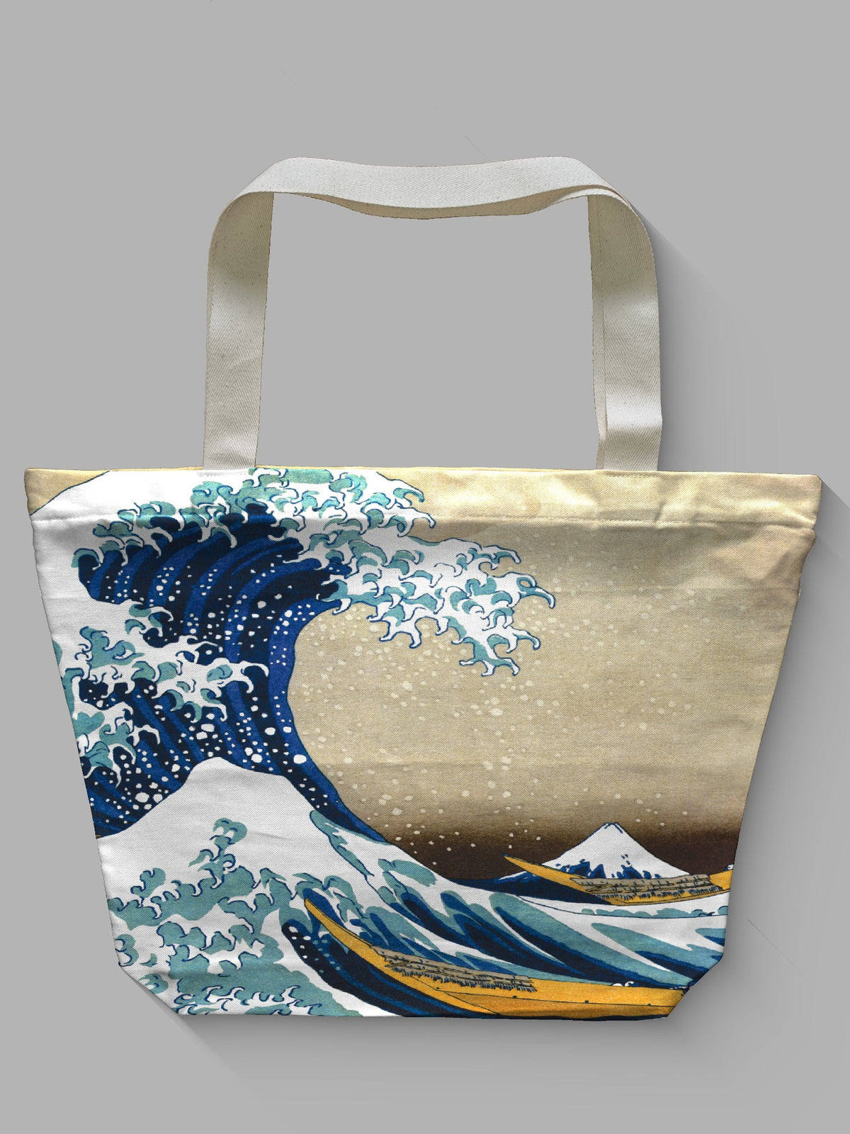 Borsa tessile con cerniera - HOKUSAI - LA GRANDE ONDA