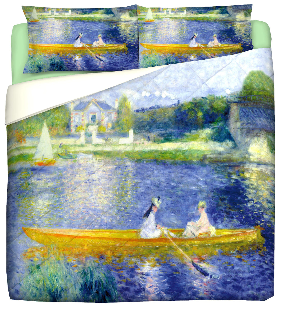 Monet Winter Quilt - Field of poppies