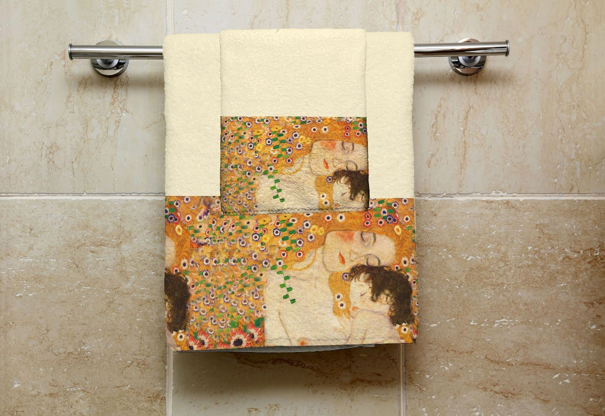 Set 1 Asciugamano+ 1 Ospite - KLIMT - LA MADRE