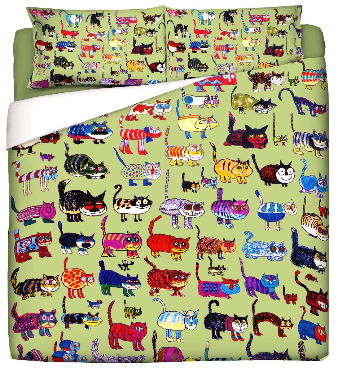 Duvet cover with pillowcases - Funny Bed - Gatti Matti