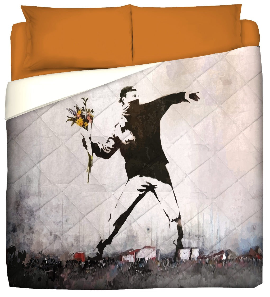 Winter Quilt - Street art - Flower thrower