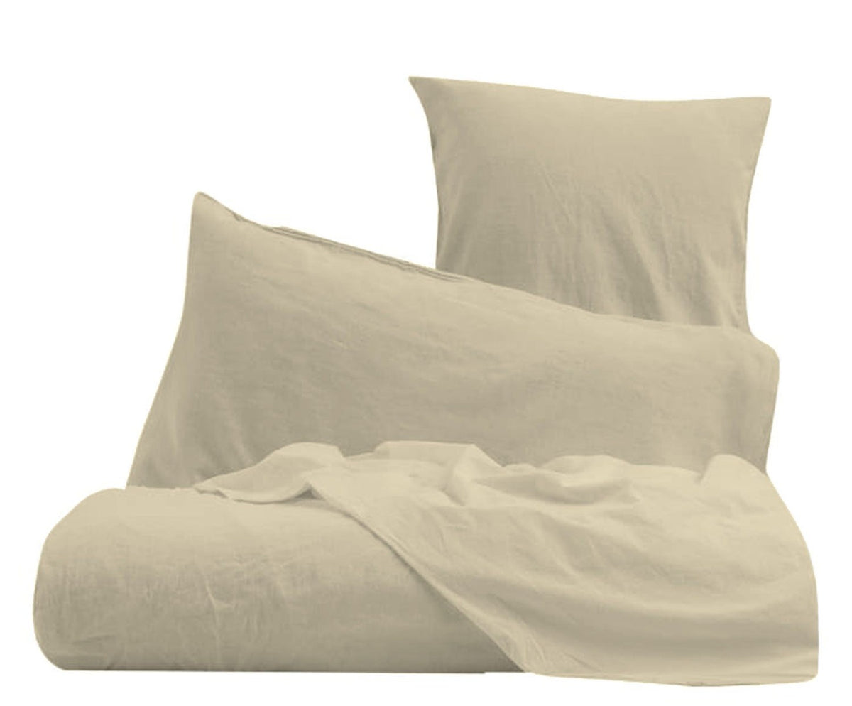 Sheets with pillowcases - Solid color Sand