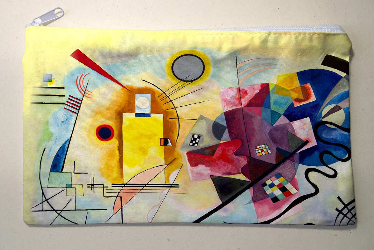 Clutch bag - Kandinsky Yellow Red Blue