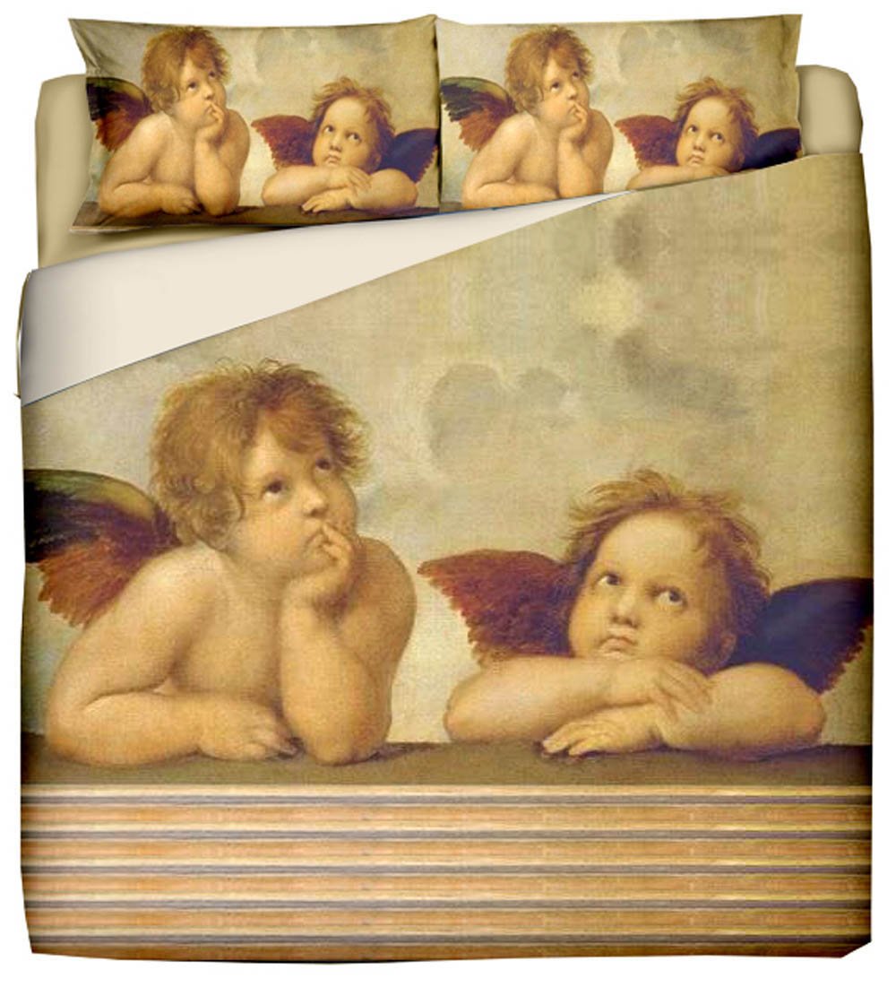 Duvet cover with pillowcases - Raffaello - Putti