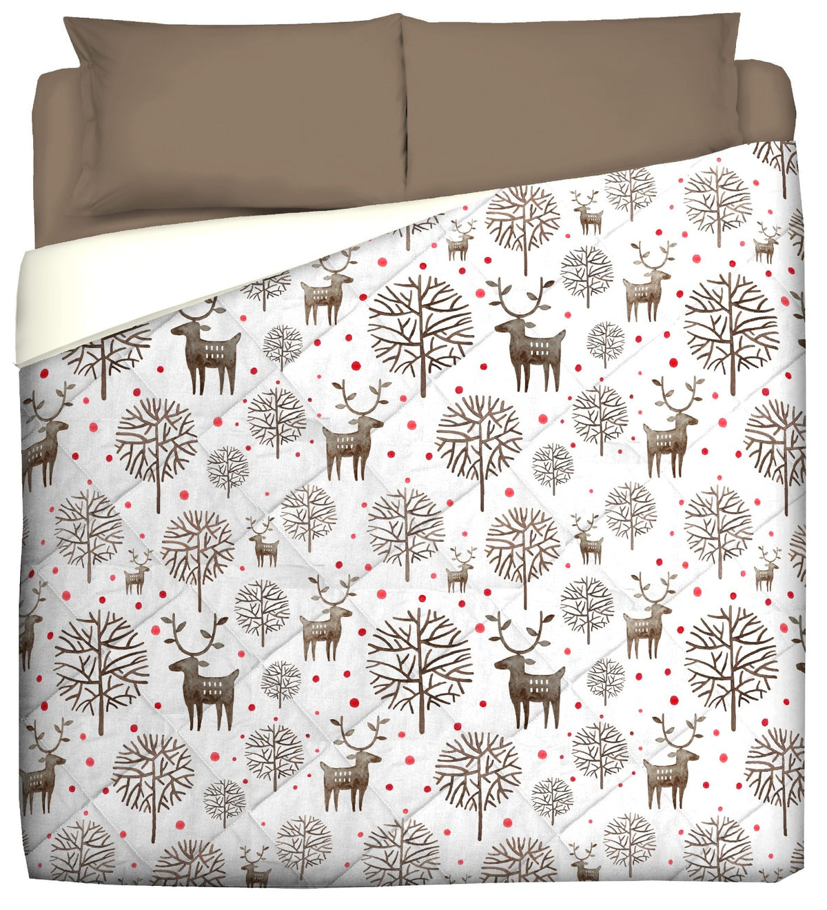 REINDEER WOOD Winter Quilt