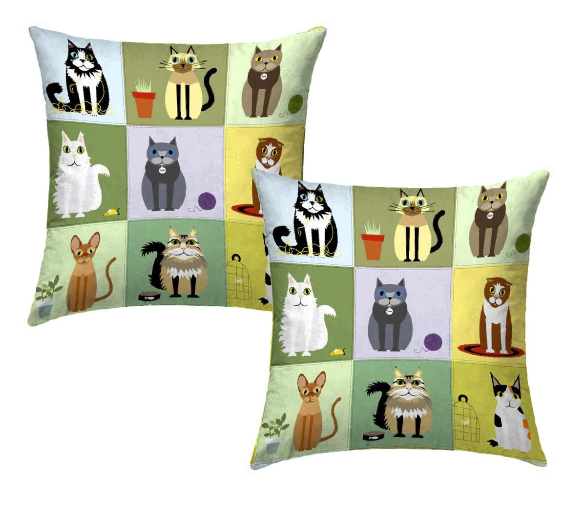 Couple Cushion Covers - Cats-Brotherhood