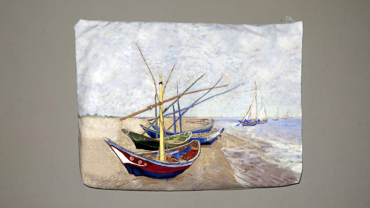 Maxi Pochette Portatutto - BARCHE SULLA SPIAGGIA