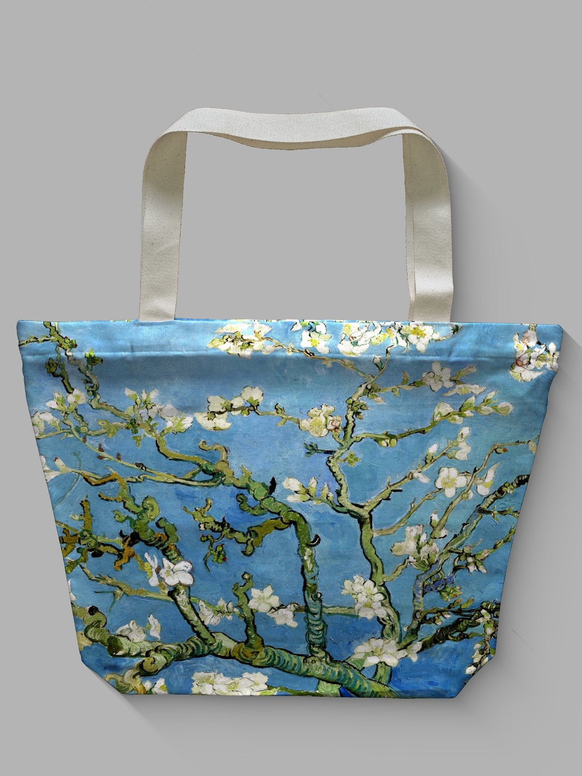 Borsa tessile con cerniera - VAN GOGH - MANDORLO IN FIORE