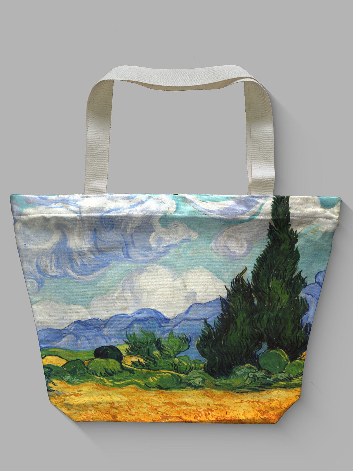 Borsa tessile con cerniera - VAN GOGH - CAMPO DI GRANO