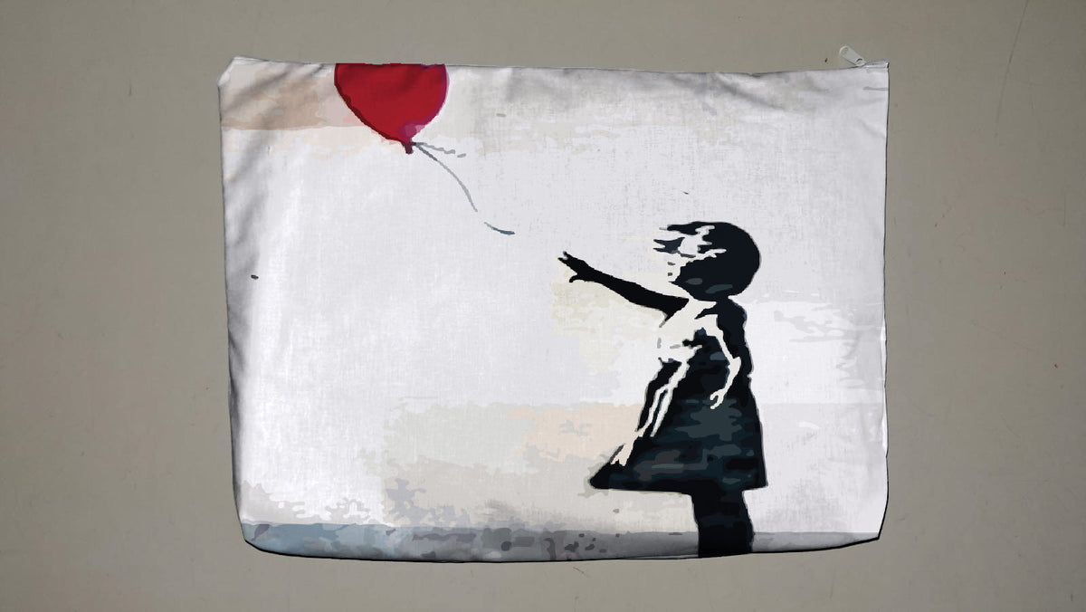 Maxi Pochette Portatutto - GIRL WITH LOVE BALLON