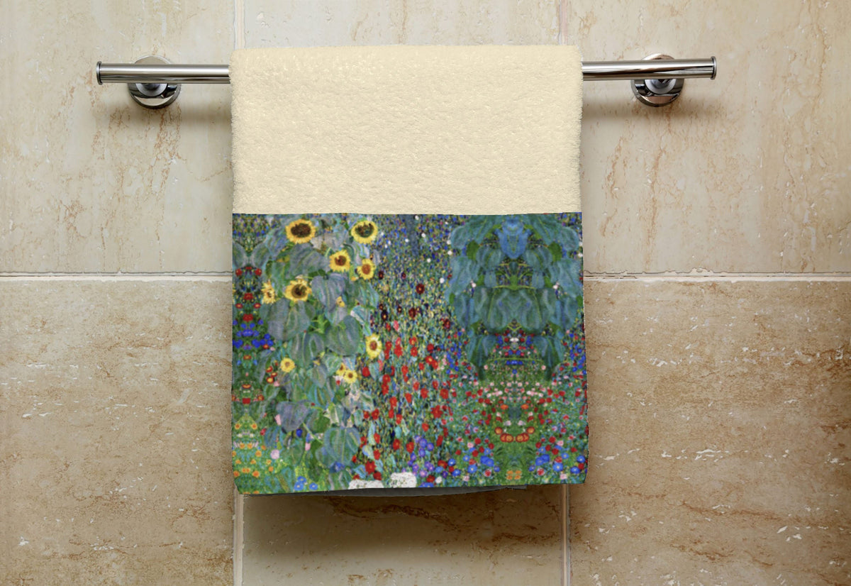 Telo doccia - KLIMT - GIARDINO CON GIRASOLI