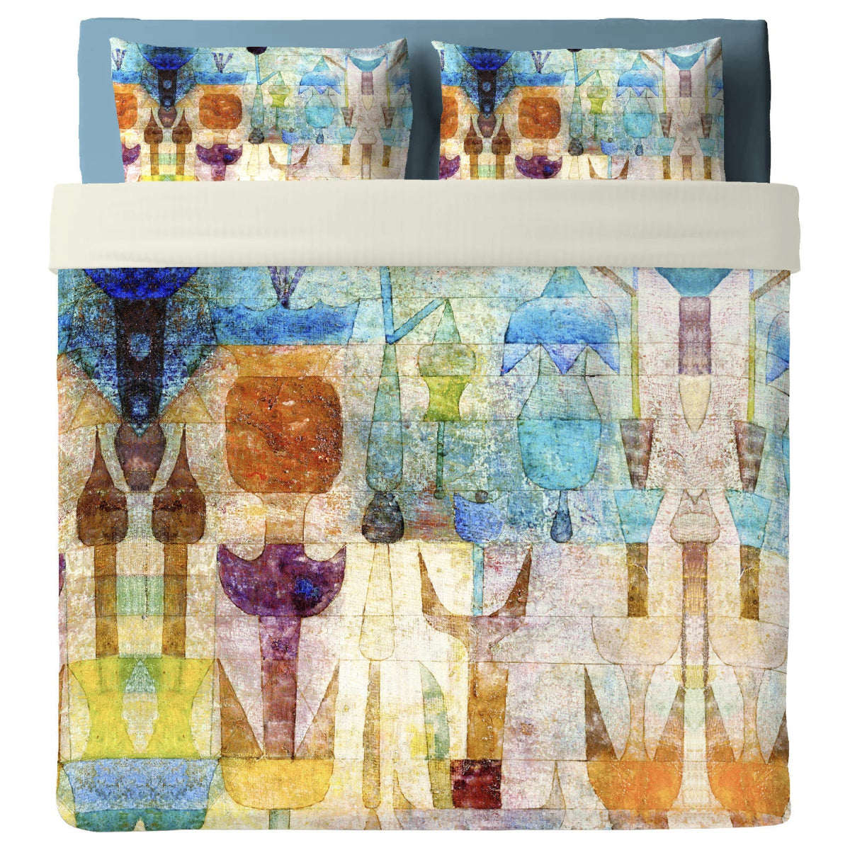 Lenzuolo Copriletto con federe KLEE - PIANTE DEL PRIMO MATTINO