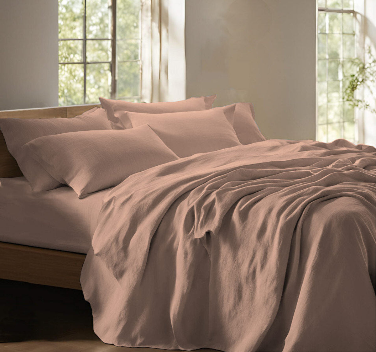 Sheets with pillowcases - Solid color White