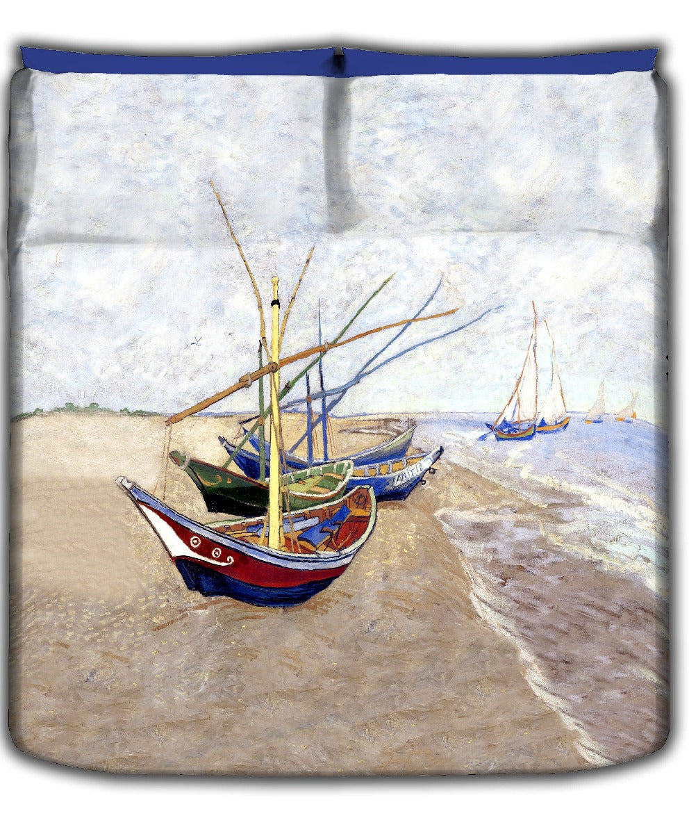 Mezzero - Telo Arredo   Van Gogh - Barche sulla spiaggia