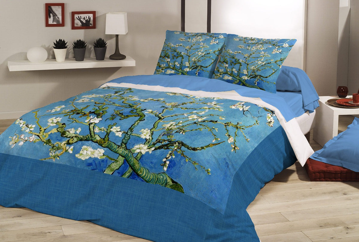 Duvet cover with pillowcases - Van Gogh-Almond in bloom