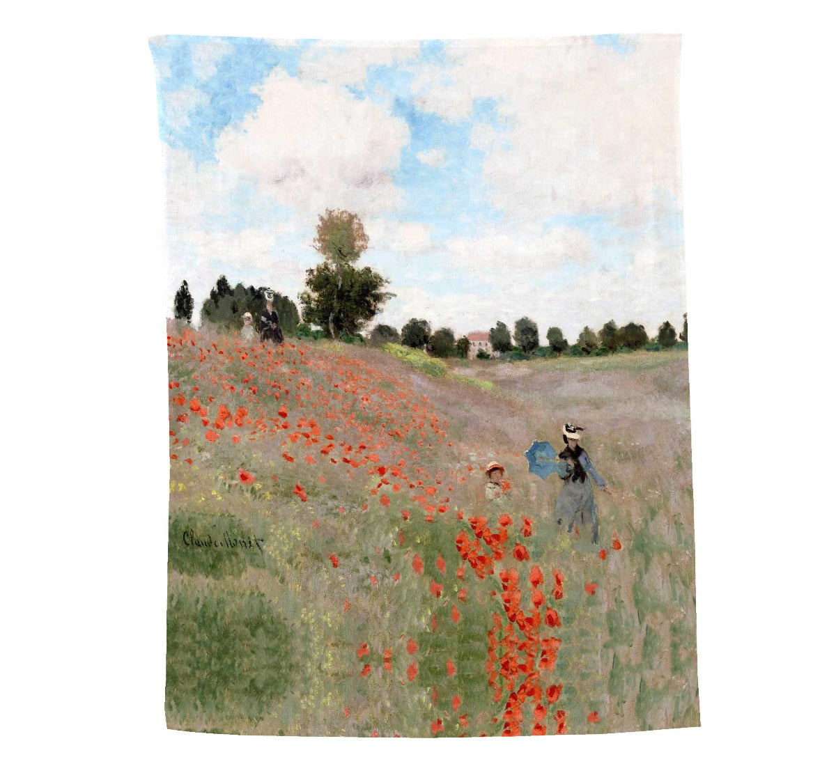 Plaid - Monet - Field of Poppies