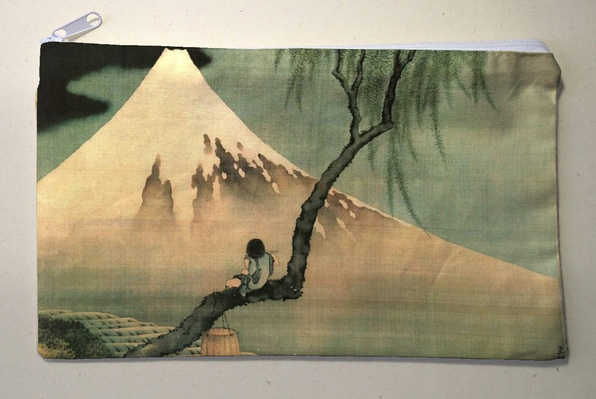 Clutch bag - Hokusai Boy on a tree