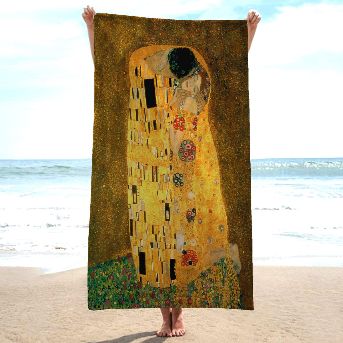 Beach towel - KLIMT - THE KISS