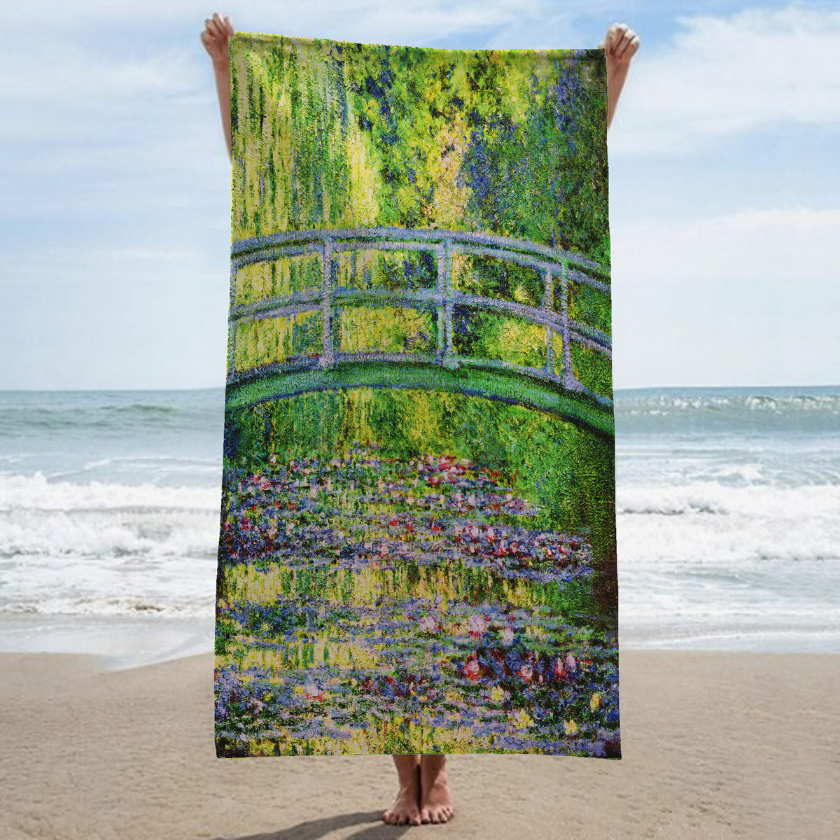 Beach towel - MONET - JAPANESE BRIDGE