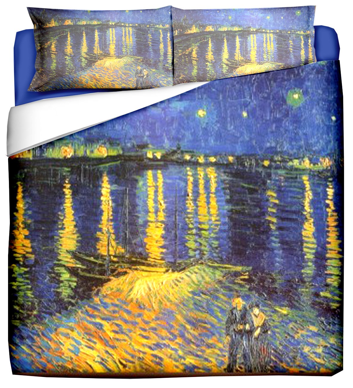 Duvet cover with pillowcases - Van Gogh-Starry Night over the Rhone